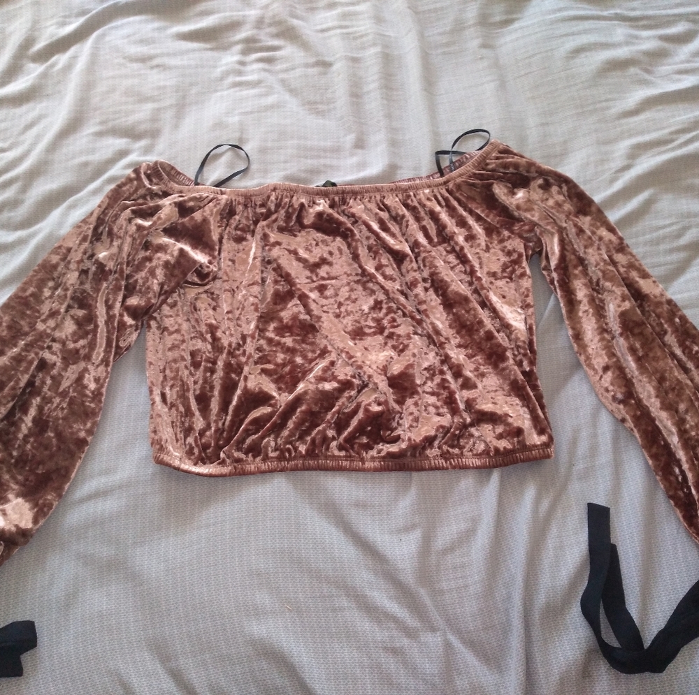Off the shoulder crop top